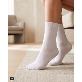 Dámské silonkové ponožky Cotton II s bavlnou 60 DEN bílé